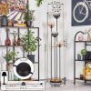 Koyoto Staande lamp 30 cm Hout donker, Zwart, 4-lichts