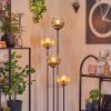 Koyoto Staande lamp 30 cm Hout donker, Zwart, 4-lichts