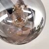 Gastor Plafondlamp, Kogellampje Amber, Rookkleurig, 10-lichts