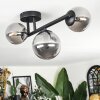 Chehalis Plafondlamp, Kogellampje Rookkleurig, 3-lichts