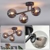 Chehalis Plafondlamp, Kogellampje Rookkleurig, 3-lichts