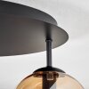 Gastor Plafondlamp, Kogellampje 45 cm Amber, Duidelijk, Rookkleurig, 5-lichts