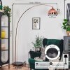 Baloca Staande lamp, Booglampen Koperkleurig, Zwart, 1-licht
