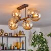 Gastor Plafondlamp, Kogellampje Amber, 6-lichts