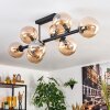 Gastor Plafondlamp, Kogellampje Amber, 8-lichts