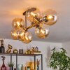 Gastor Plafondlamp, Kogellampje Amber, 8-lichts