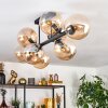 Gastor Plafondlamp, Kogellampje Amber, 8-lichts