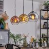 Ripoll Hanglamp, Kogellampje, Hanglamp Goud, Duidelijk, Koperkleurig, Rookkleurig, 3-lichts