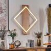 Cabanas Wandlamp LED houtlook, Zwart, 1-licht