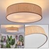 Foggia Plafondlamp Nikkel mat, 3-lichts