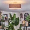 Foggia Plafondlamp Nikkel mat, 3-lichts