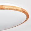 Nogueira Plafondlamp, Paneel LED Natuurlijke kleuren, Wit, 1-licht, Afstandsbediening