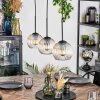 Koyoto Hanglamp, Kogellampje, Hanglamp Amber, Duidelijk, 3-lichts