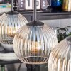 Koyoto Hanglamp, Kogellampje, Hanglamp Amber, Duidelijk, 3-lichts