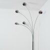 Nikkala Staande lamp Chroom, Wit, 5-lichts