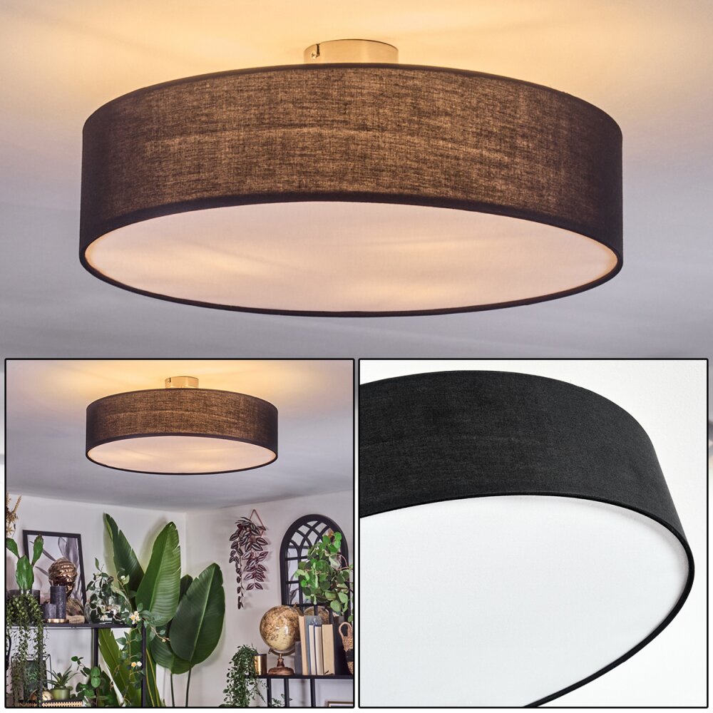 Foggia Plafondlamp Nikkel mat, 3-lichts main product photo