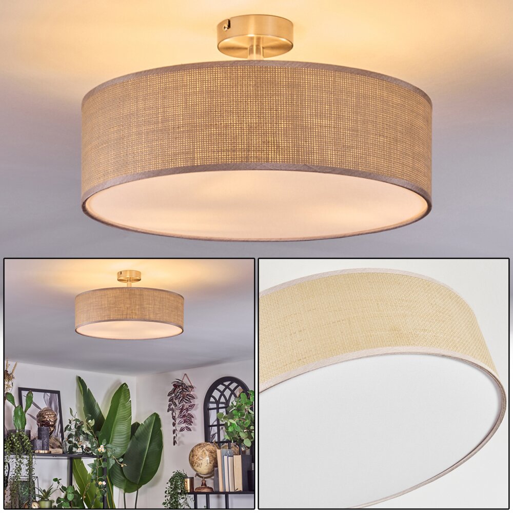 Foggia Plafondlamp Nikkel mat, 3-lichts main product photo