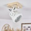 Herford Plafondlamp Natuurlijke kleuren, Wit, 1-licht