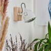 Herford Muurlamp Natuurlijke kleuren, Wit, 1-licht