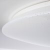 Deckenleuchte Plafondlamp LED Wit, 1-licht, Afstandsbediening