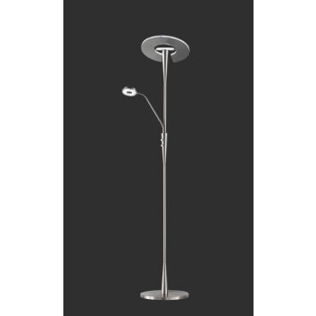 Trio verlichting Quebec Vloerlicht LED Nikkel mat, 1-licht Trio verlichting Quebec Vloerlicht LED Nikkel mat, 1-licht