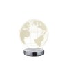 Reality GLOBE Tafellamp LED Chroom, 1-licht