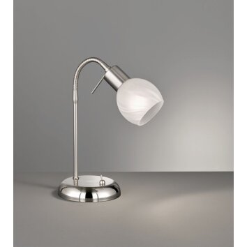 Reality ANTIBES Tafellamp Nikkel mat, 1-licht