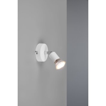 Reality Paris Muurlamp Wit, 1-licht