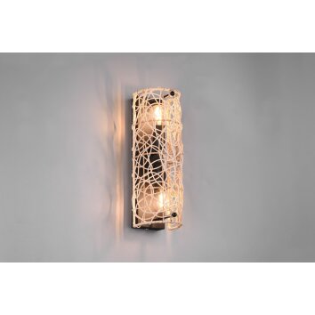 Reality Lovis Muurlamp Zwart, 2-lichts