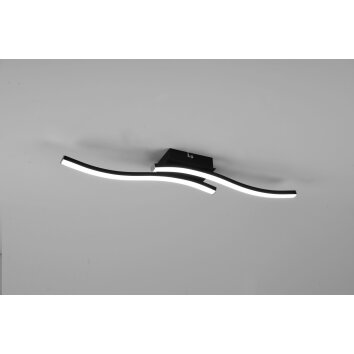 Reality Route Plafondlamp LED Zwart, 2-lichts