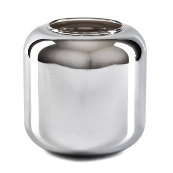 Glazen lampenkap  Lauden Reserve glas 15 cm Chroom, Rookkleurig