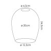 Vevino Reserve glas, reserveonderdeel Amber, Duidelijk