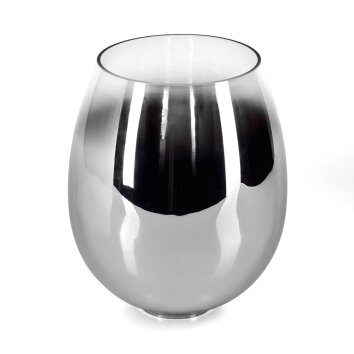 Lampenkap van glas  Vevino Reserve glas, reserveonderdeel Chroom, Duidelijk, Rookkleurig