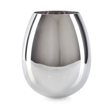 Glazen lampenkap  Vevino Reserve glas, reserveonderdeel Chroom, Rookkleurig