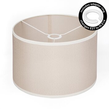 Stoffen lampenkap Bassagoda reserveonderdeel, Lampenkap Beige, Wit Stoffen lampenkap Bassagoda reserveonderdeel, Lampenkap Beige, Wit