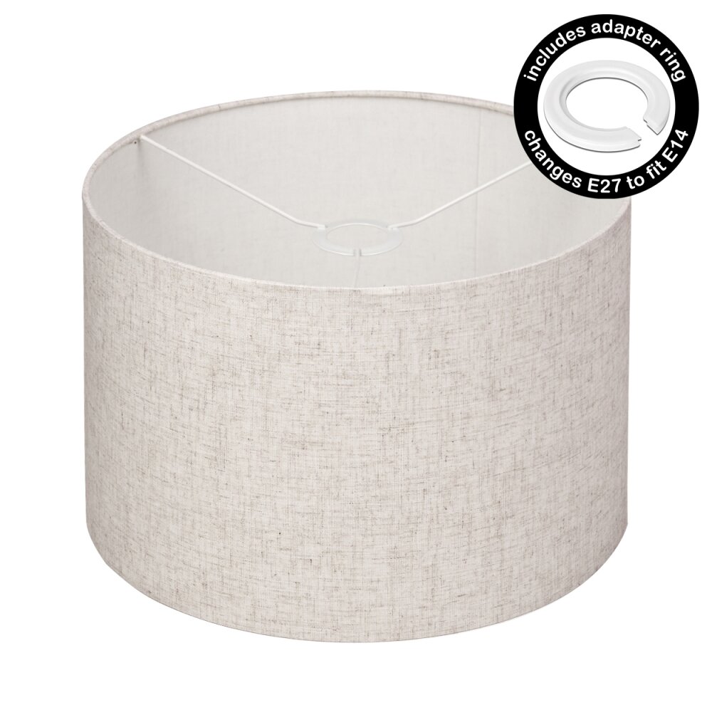 Stoffen kap Bassagoda reserveonderdeel, Lampenkap Beige, Wit main product photo