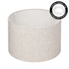 Stoffen kap  Bassagoda reserveonderdeel, Lampenkap Beige, Wit