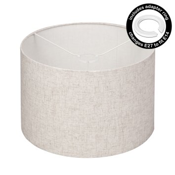 Stoffen kap Bassagoda reserveonderdeel, Lampenkap Beige, Wit Stoffen kap Bassagoda reserveonderdeel, Lampenkap Beige, Wit