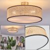 Foggia Plafondlamp Nikkel mat, 3-lichts