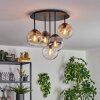 Gastor Plafondlamp, Kogellampje 45 cm Amber, Duidelijk, Rookkleurig, 5-lichts