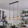 Koyoto Hanglamp, Kogellampje, Hanglamp Amber, 3-lichts