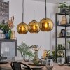 Koyoto Hanglamp, Kogellampje, Hanglamp Goud, 3-lichts