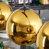 Koyoto Hanglamp, Kogellampje, Hanglamp Goud, 3-lichts