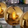 Koyoto Hanglamp, Kogellampje, Hanglamp Goud, 3-lichts