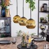 Ripoll Hanglamp, Kogellampje, Hanglamp Goud, 3-lichts