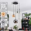 Koyoto Hanglamp, Kogellampje, Hanglamp, Cluster hanglamp Amber, Duidelijk, Rookkleurig, 3-lichts