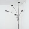 Nikkala Staande lamp Chroom, Zwart, 5-lichts