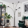 Nikkala Staande lamp Chroom, Zwart, 5-lichts