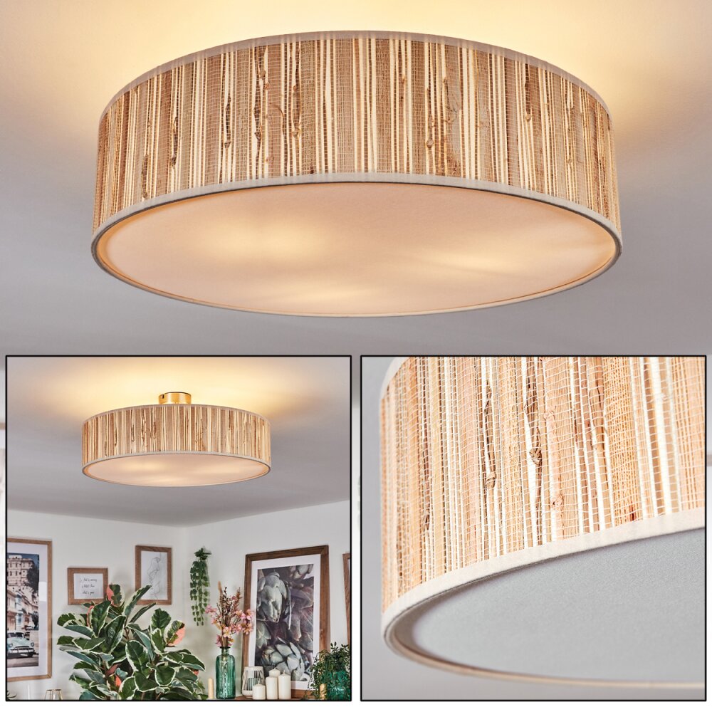 Foggia Plafondlamp Nikkel mat, 3-lichts main product photo