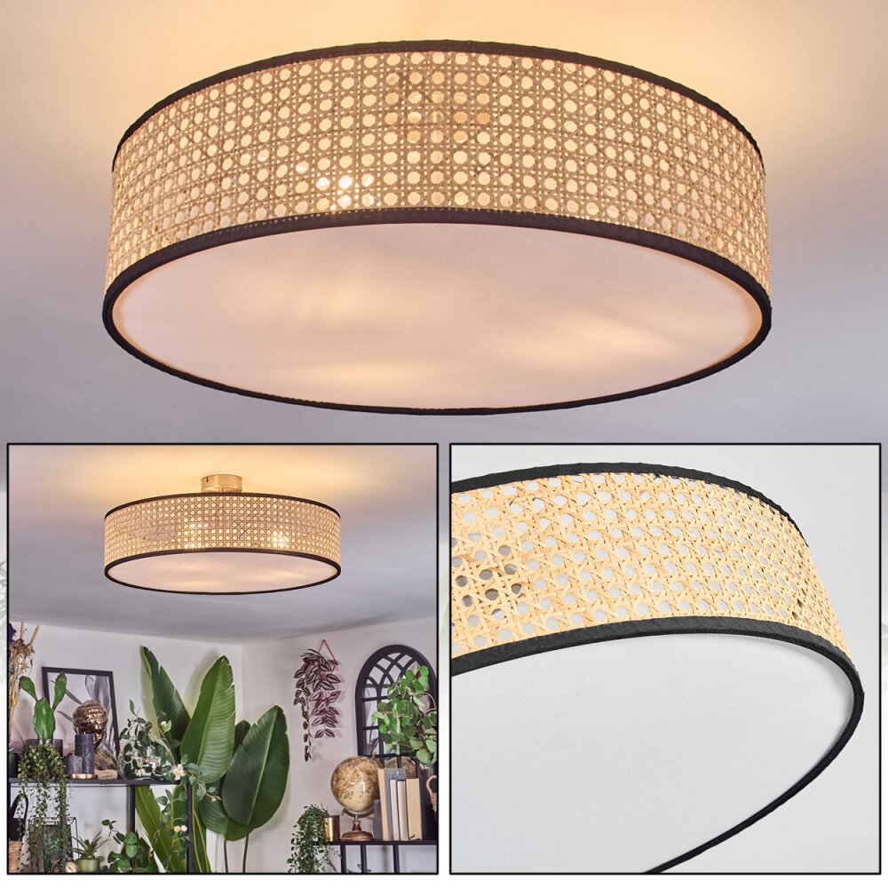Foggia Plafondlamp Nikkel mat, 3-lichts main product photo